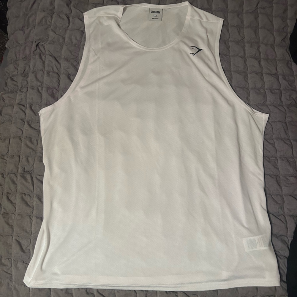 Gymshark arrival white tank top